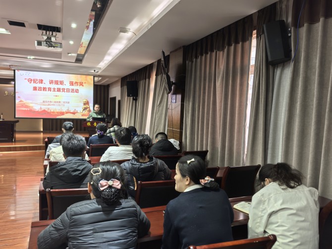 南充市身心醫院第二黨支部開展“守紀律 講規矩 強作風”廉政教育主題黨日活動