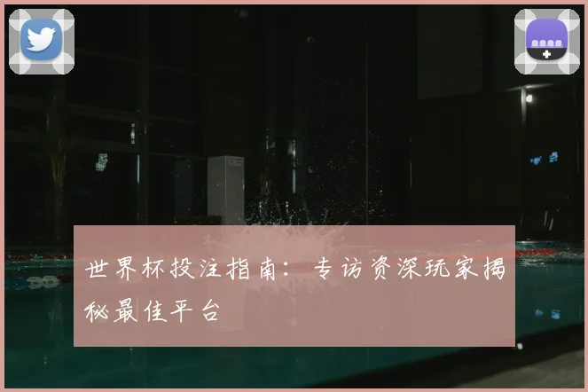 世界杯投注指南:专访资深玩家揭秘最佳平台