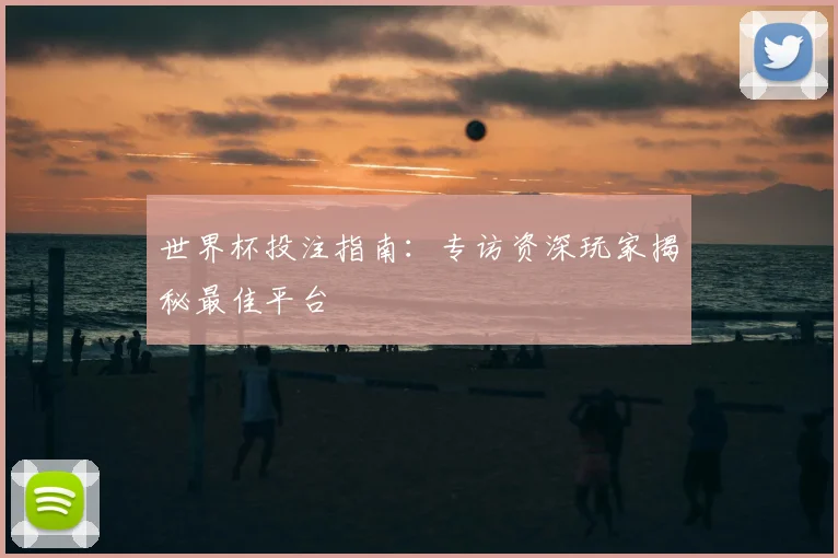 世界杯投注指南:专访资深玩家揭秘最佳平台